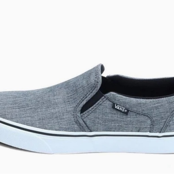 Vans Gray Slip-On Loafers for Effortless Style - Picture 1 of 6